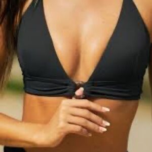 Berlook Black Back Tie Bikini Top